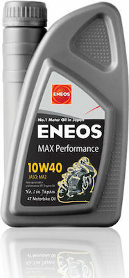 Eneos Max Performance Synthetisch Motorradöl für Viertaktmotoren 10W-40 1Es