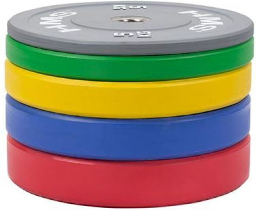 HMS Scheibenset Olympischen Typs Gummierte 1 x 25kg Φ50mm