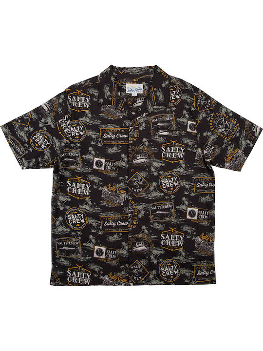 Salty Crew Men's Shirt Short Sleeve Black