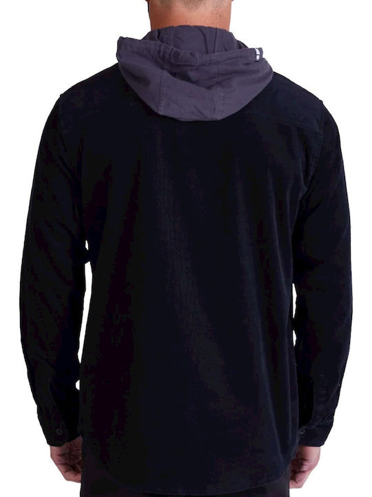 Salty Crew Men's Shirt Long Sleeve Corduroy Black