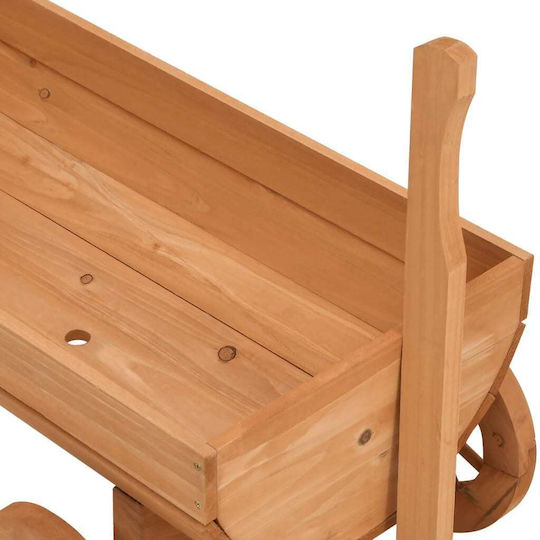 vidaXL Διακοσμητικό Καρότσι Κήπου Ξύλινο 70x43x54εκ. 364227