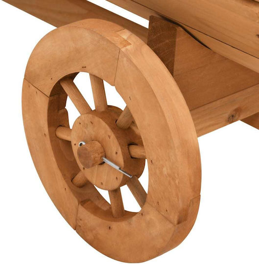 vidaXL Διακοσμητικό Καρότσι Κήπου Ξύλινο 70x43x54εκ. 364227