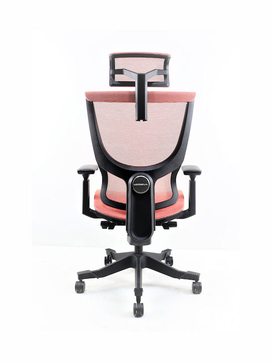 THESIS S8 Office Chair with Adjustable Arms Coral Red