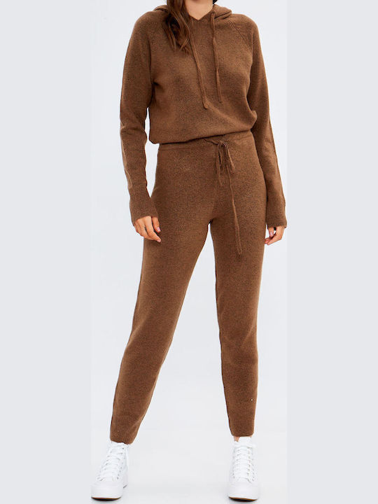 Dama Tesatura Pantaloni Maro