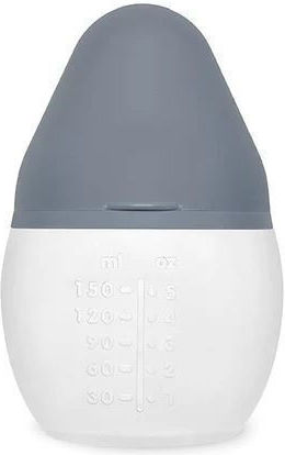 Elhee Plastic Baby Bottle Anti-Colic with Silicone Nipple for 0+, 0+ m, months Blue Blue Grey 150ml