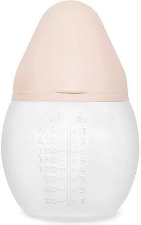 Elhee Plastic Baby Bottle Anti-Colic with Silicone Nipple for 0+, 0+ m, months Nude 240ml