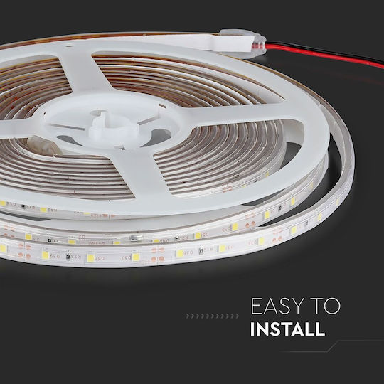 V-TAC Waterproof LED Strip 12V Green Light 5m Type SMD3528