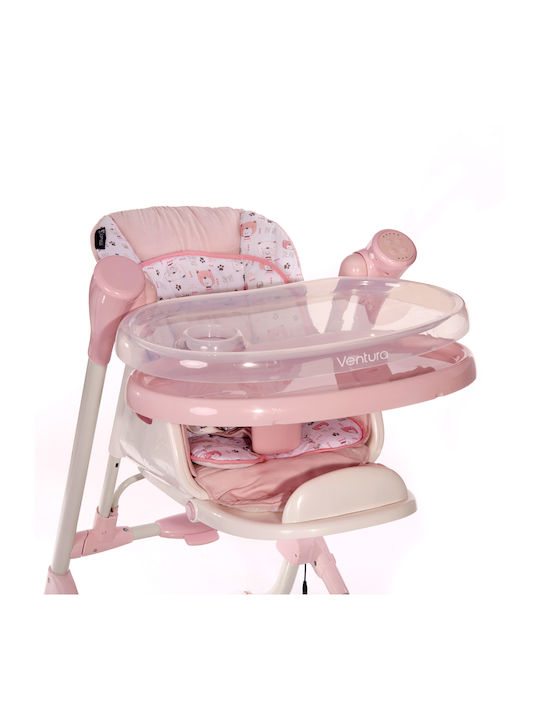 Lorelli Ventura Baby Hochstuhl 2 in 1 mit Höhenverstellbar Grau