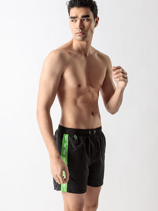 Men's Swimwear Shorts Black with Patterns