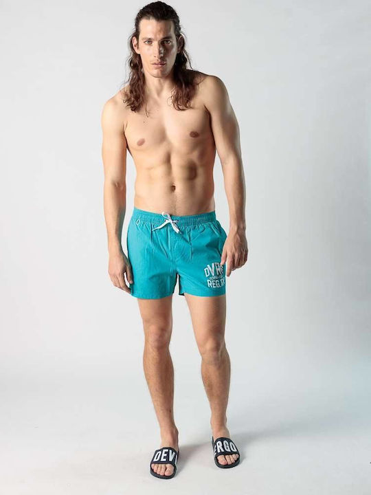 Men's Swimwear Shorts Light Blue with Patterns