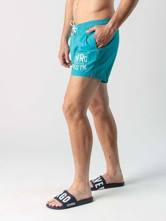 Men's Swimwear Shorts Light Blue with Patterns