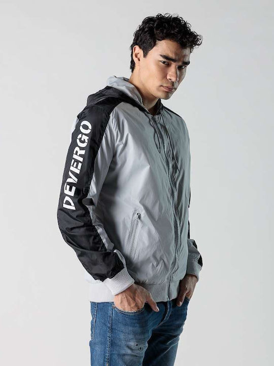 Jacke Bomber Winddicht Grey / Black