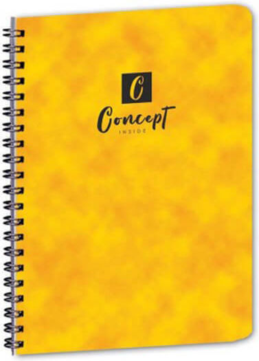 Uni Pap Spiral Caiet Cu dungi B5 5 de Subiecte Concept 1buc (Culori diverse)