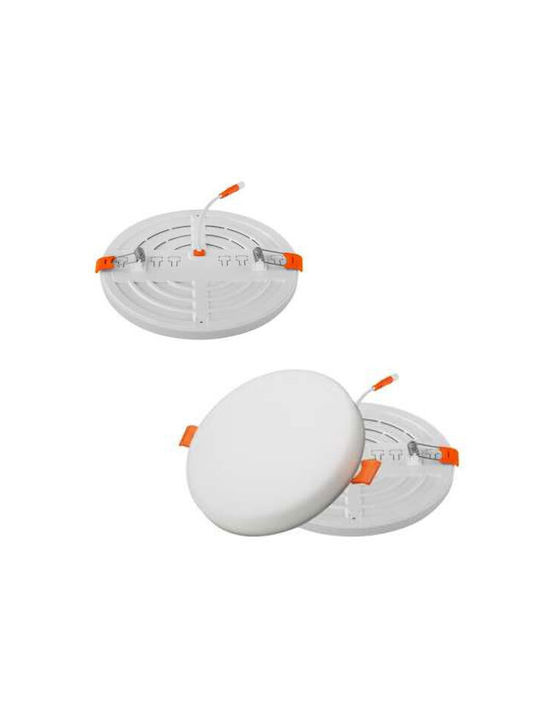 Atman Rund Vertieft LED Panel 18W mit Kaltweiß Licht 6000K