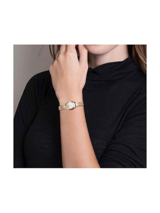 Lip Watches Henriette Watch with Gold Metal Bracelet