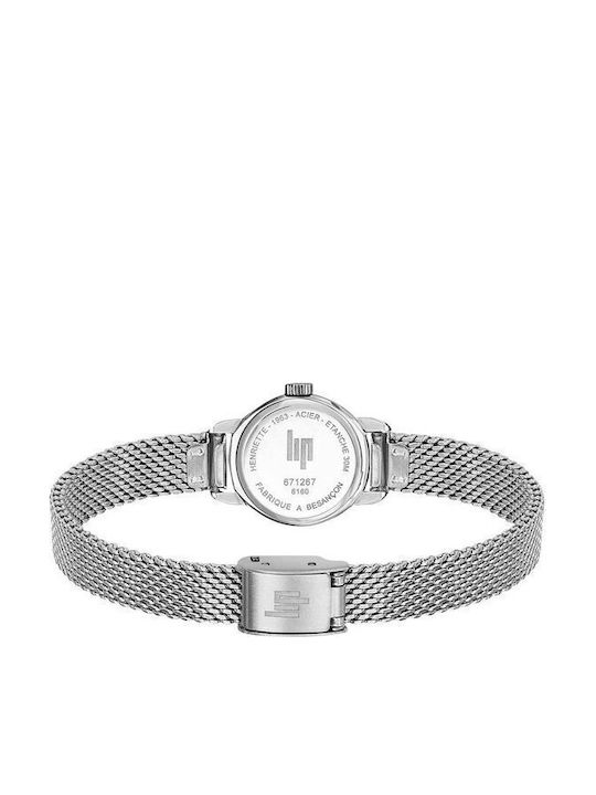 Lip Watches Henriette Γυναικείο Ρολόι Μπαταρίας με Γκρι Μεταλλικό Μπρασελέ