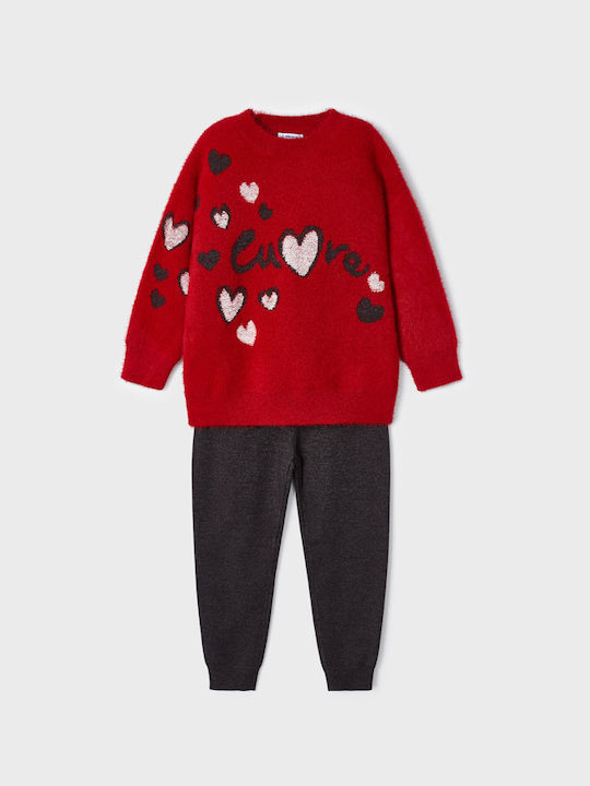 Mayoral Kids Set with Pants Winter 2pcs Red