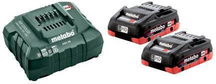 Metabo Set 2 Baterii Unelte Litiu 18V Capacitate 4Ah cu Încărcător