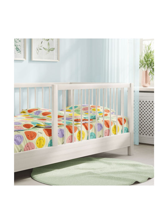 Cokitex Baby Sheets Set Crib Cotton Fitted Multicolored 125x175cm 3pcs