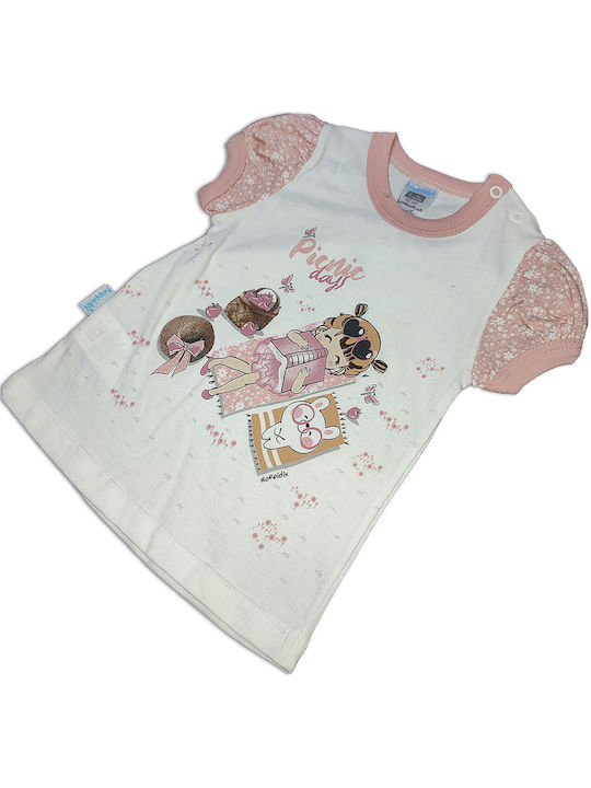 Baby T-shirt and shorts set picnic days rotten apple (3-9 months)