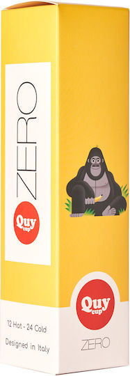 QuyCup Bottle Thermos Stainless Steel BPA Free 500ml Yellow