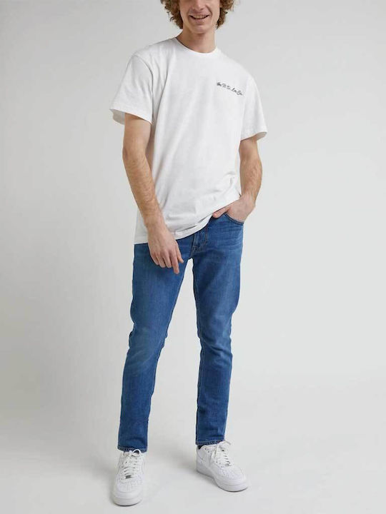 Luke Ανδρικό Παντελόνι Τζιν με Slim Tapered Εφαρμογή Μπλε