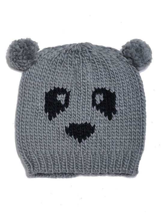 Knitted Beanie Cap Burgundy