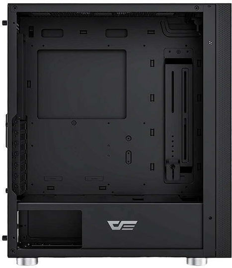 Darkflash DK210 Gaming Full Tower Κουτί Υπολογιστή με Πλαϊνό Παράθυρο και RGB Φωτισμό Graffiti Black