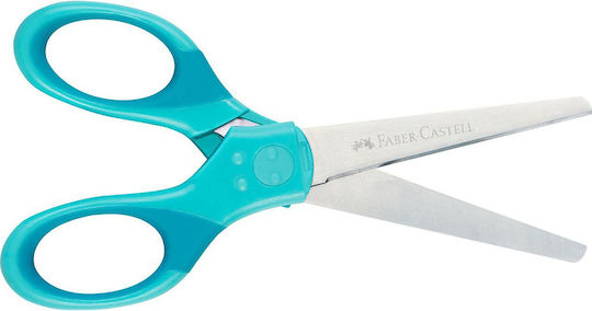 Faber-Castell GRIP Children's Scissors for Crafts with Metallic Blade Turquoise 1pcs