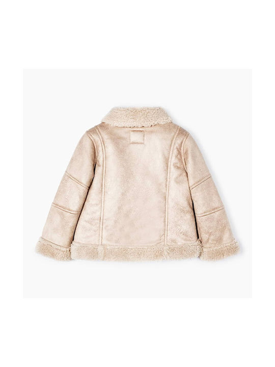 Mayoral Girls Casual Jacket Beige Double Sided