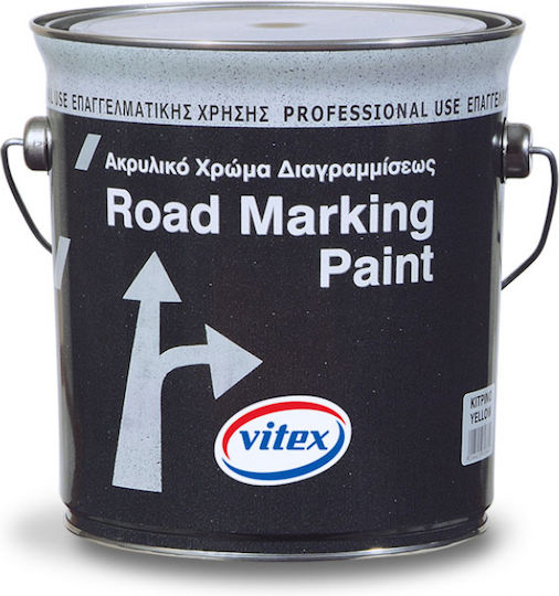 Vitex Road Marking Paint Χρώμα Διαγραμμίσεων Ακρυλικό Κίτρινο 750ml 1kg