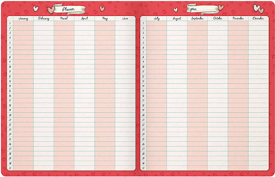 Santoro Autumn Leaves Carnet Cu dungi Multicolor
