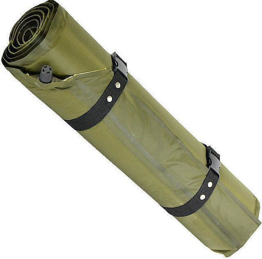Mil-Tec Self-Inflating Single Camping Sleeping Mat 185x50cm Thickness 3cm in Khaki color