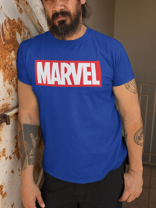 Softworld Marvel Logo T-shirt Μπλε