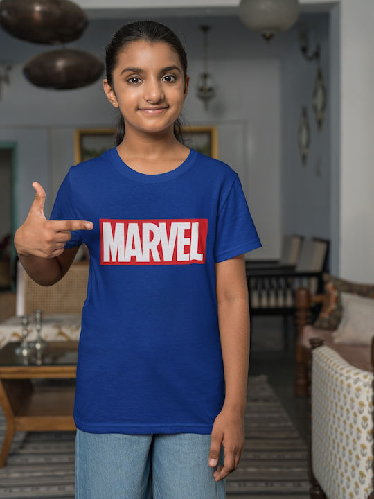 Softworld Marvel Logo Tricou Albastru