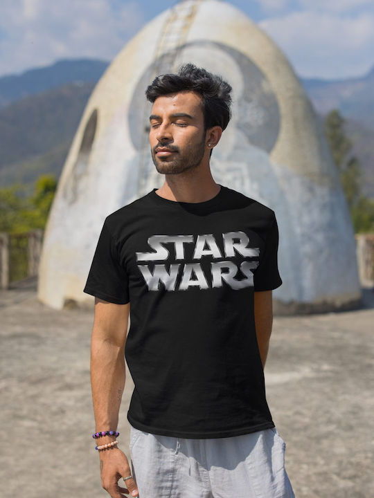 Softworld Star Wars Logo T-shirt Star Wars Μαύρο