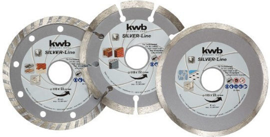 KWB Construction Materials Cutting Disc 125mm 3pcs 797085