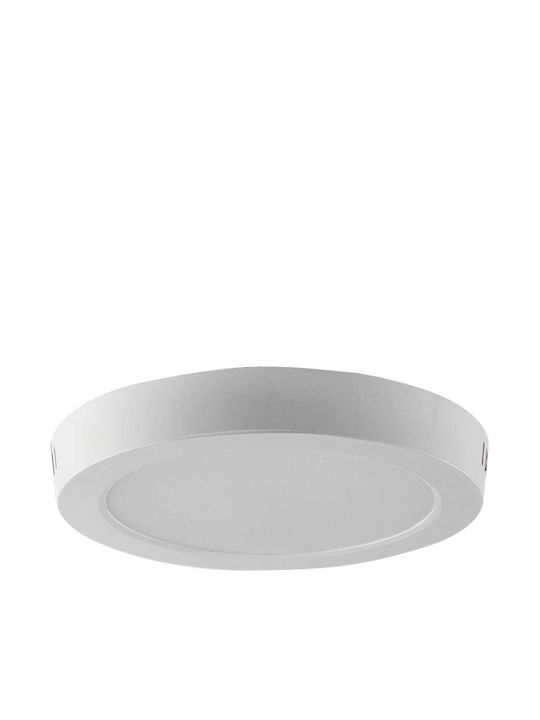 V-TAC Round Outdoor LED Panel 12W with Warm White Light