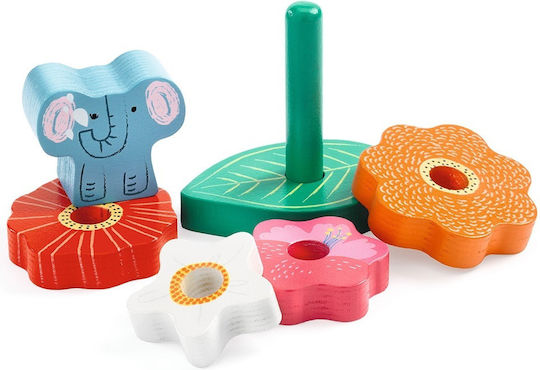 Kids Peg Puzzle Elephant for 1.5+ years+ Years 5pcs Djeco