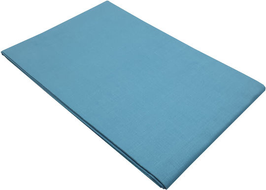Le Blanc Cearșaf Super dublu 220x240cm. Cotton Line Turcoaz