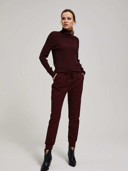 Make your image Women's Fabric Trousers Brown