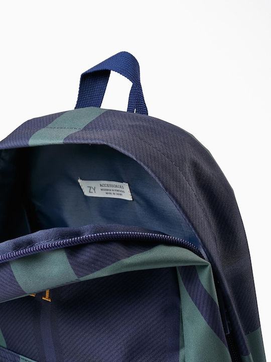 Zippy Kariert Schulranzen Rucksack Grundschule Blau