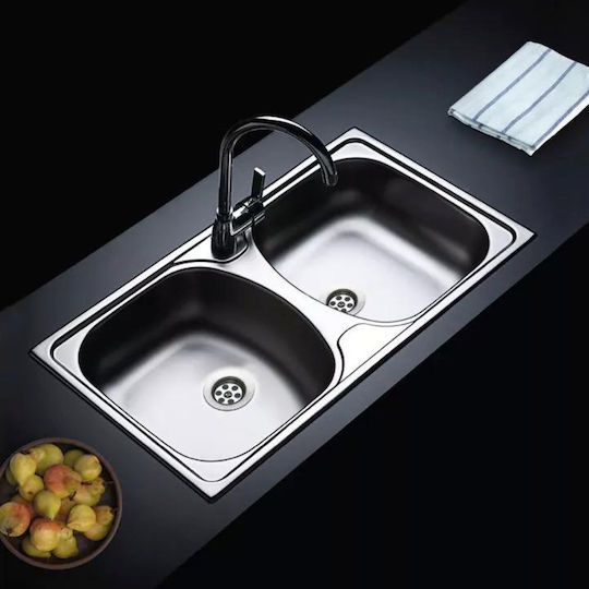 Fortinox Valley 25200 Drop-In Inox Μ79xΠ50cm Silver