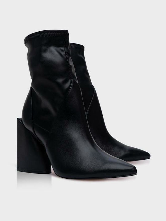 Carrano Leder Damen Knöchelstiefel Schwarz