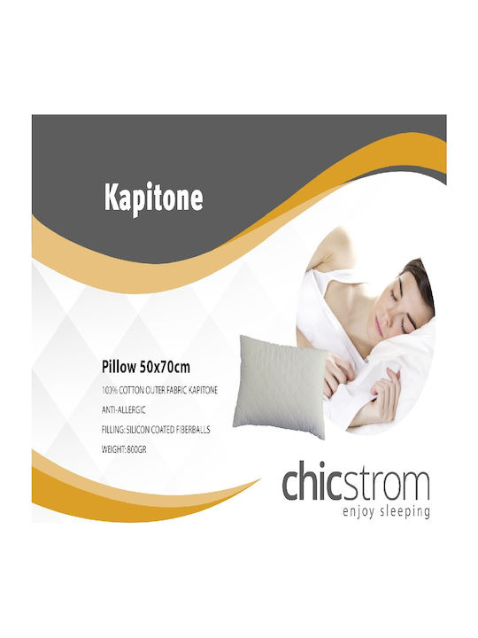 Chic Strom Kapitone Μαξιλάρι Ύπνου Microfiber 50x70cm