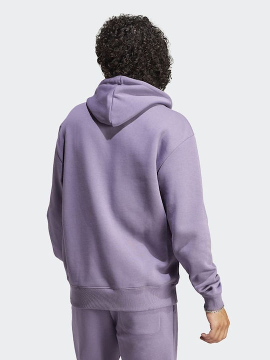 Adidas All Season Men's Sweatshirt with Hood Purple