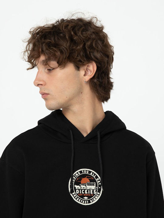 Dickies Herren Sweatshirt mit Kapuze Schwarz