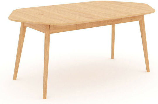 Biface Table Dining Room Extendable Wooden 120(+65)x110x75cm