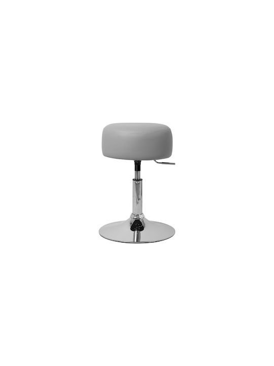 Bar Stool Upholstered with Artificial Leather Gray 33x33x65cm