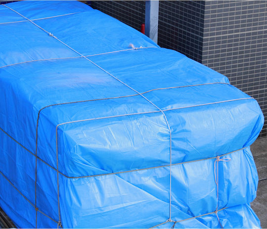 ECD Germany Waterproof Tarpaulin 180gr/m² 6x4m. Light Type Blue